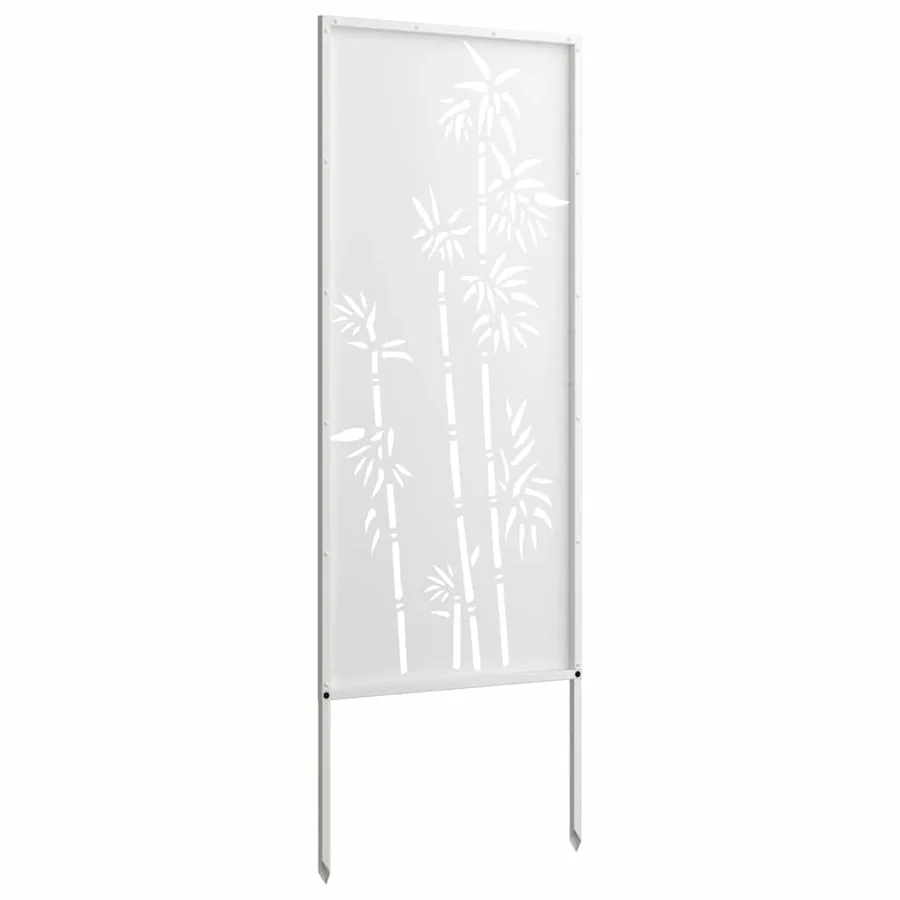 Écran de confidentialité de jardin Floral Blanc 50 x 140 cm - 7
