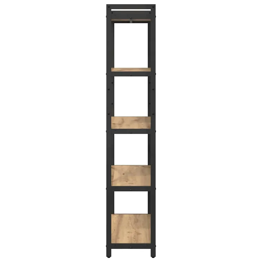 Étagère 80 x 30 x 155 cm Bois d'ingénierie Chêne artisanal - 6