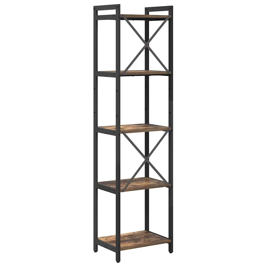 Étagère Chêne fumé 40 x 30 x 155 cm Bois d'ingénierie - 7