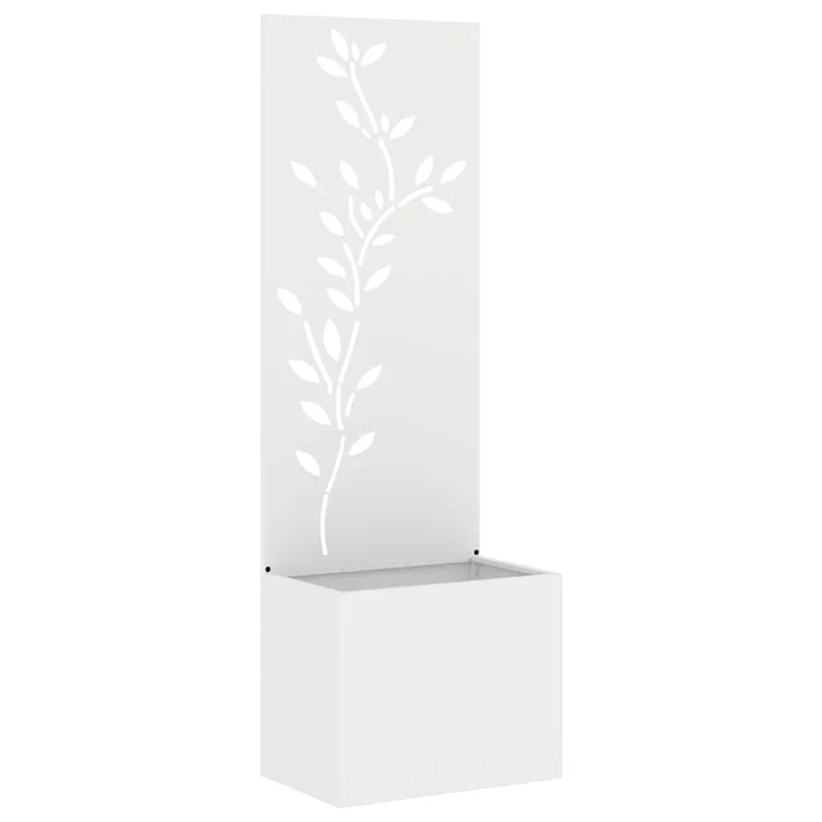 Écran de confidentialité de jardin Floral Blanc 50 x 150 cm - 2