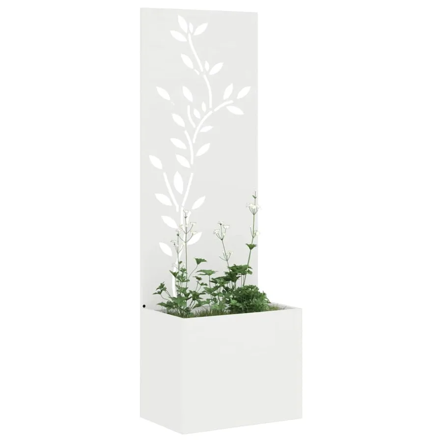 Écran de confidentialité de jardin Floral Blanc 50 x 150 cm - 3