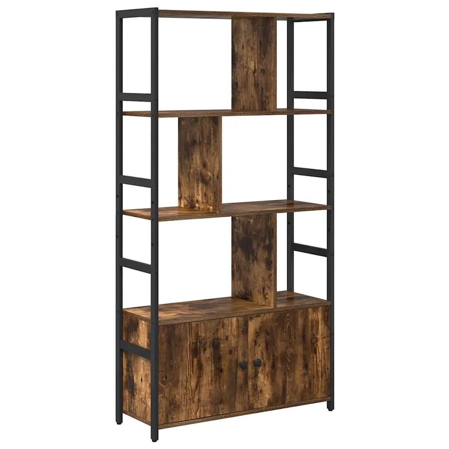 Étagère Chêne fumé 80 x 30 x 155,5 cm Bois d'ingénierie - 2