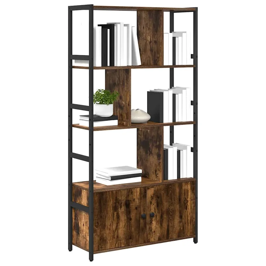 Étagère Chêne fumé 80 x 30 x 155,5 cm Bois d'ingénierie - 3