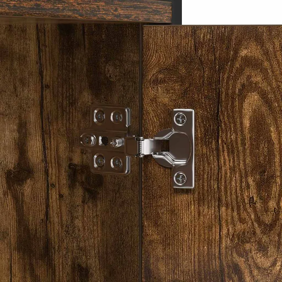 Étagère Chêne fumé 80 x 30 x 155,5 cm Bois d'ingénierie - 8