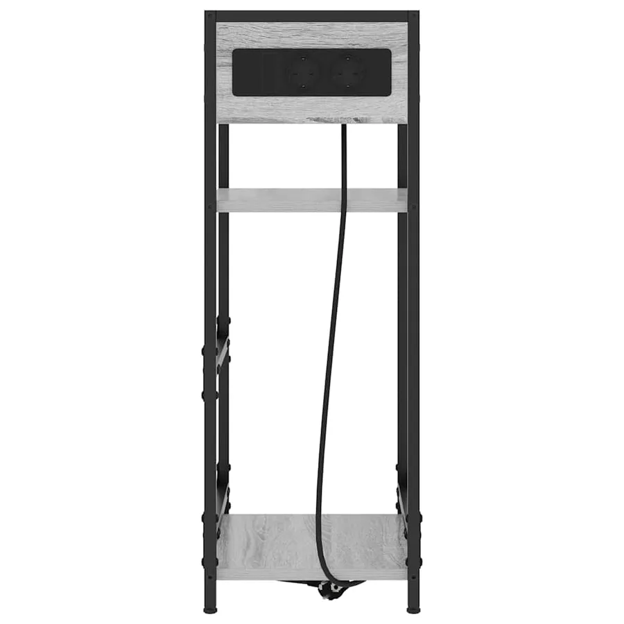 Cabinet de chevet Gris Sonoma 40 x 27 x 76 cm Bois d'ingénierie - 6