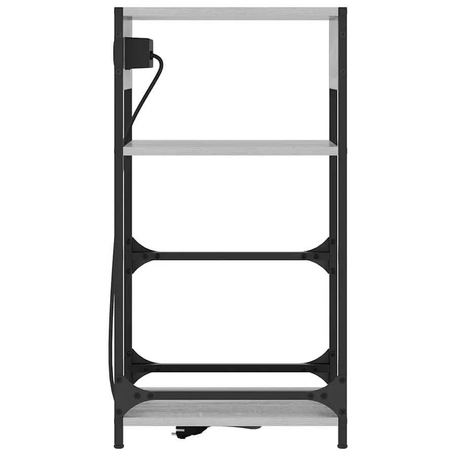Cabinet de chevet Gris Sonoma 40 x 27 x 76 cm Bois d'ingénierie - 7