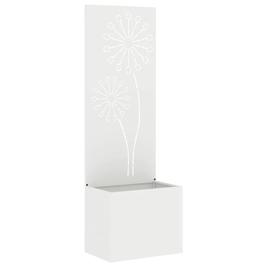 Écran de confidentialité de jardin Fretwork Blanc 50 x 150 cm - 2