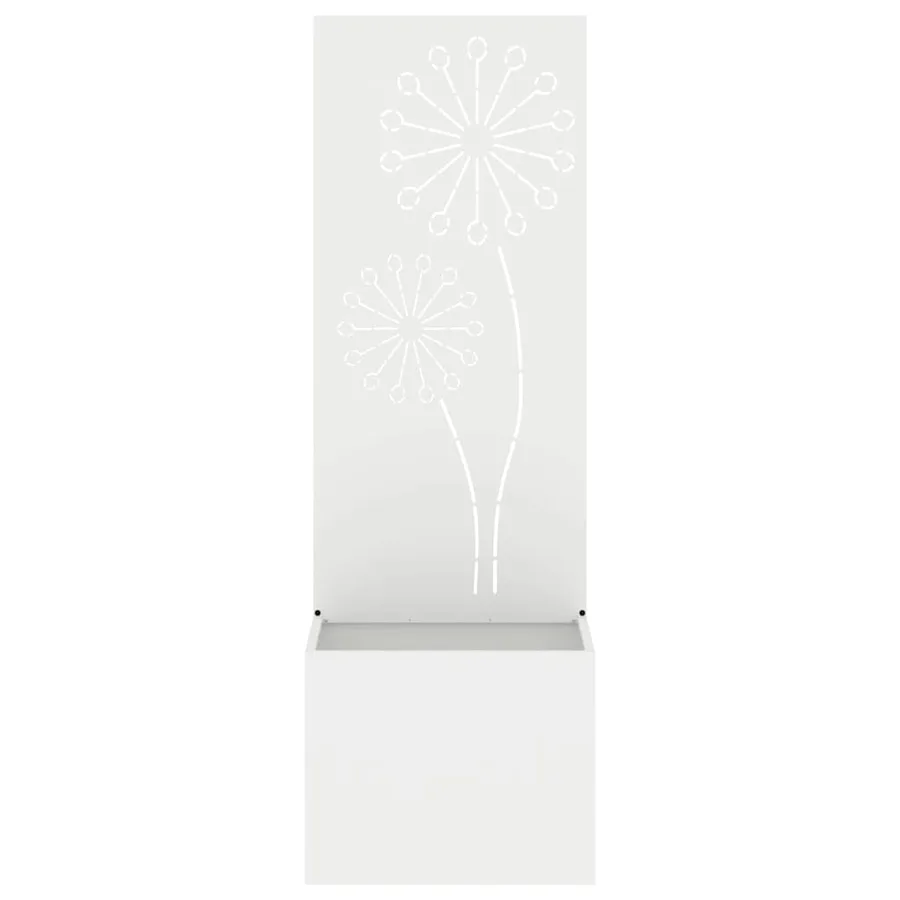 Écran de confidentialité de jardin Fretwork Blanc 50 x 150 cm - 5