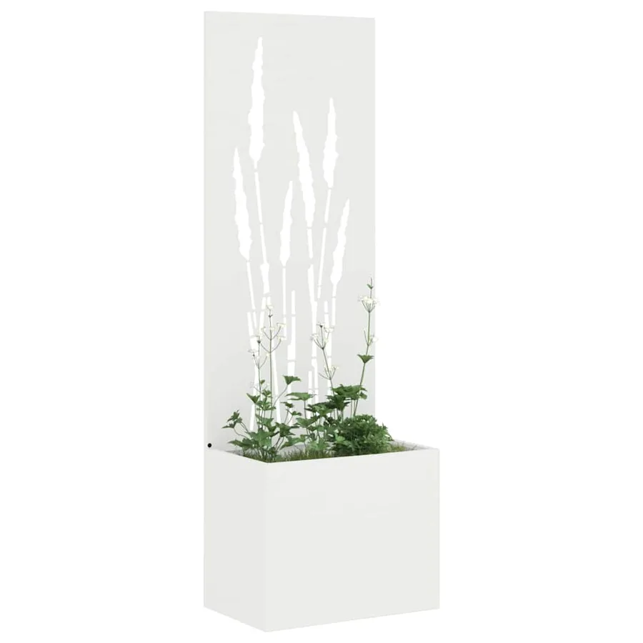 Écran de confidentialité de jardin Fretwork Blanc 50 x 150 cm - 3