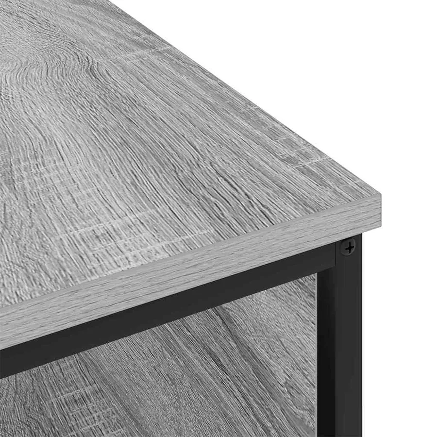 Cabinet de chevet Gris Sonoma 41 x 28 x 76 cm Bois d'ingénierie - 8