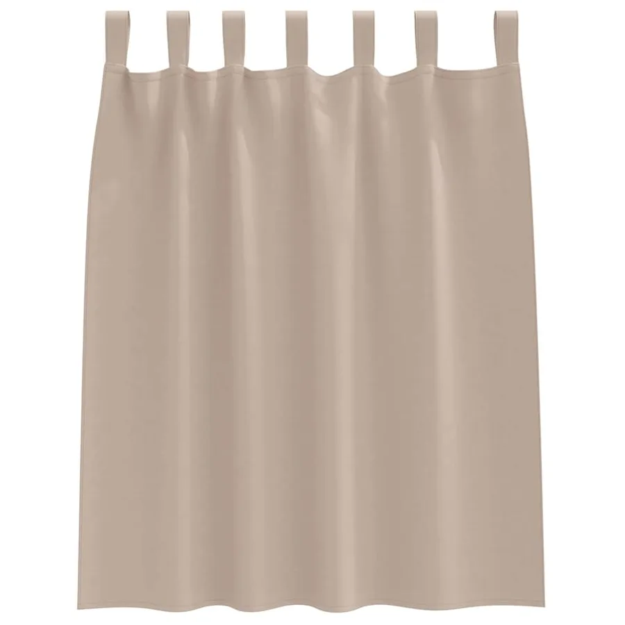 Rideaux occultants avec anneaux 2 pcs Taupe 140 x 140 cm - 4