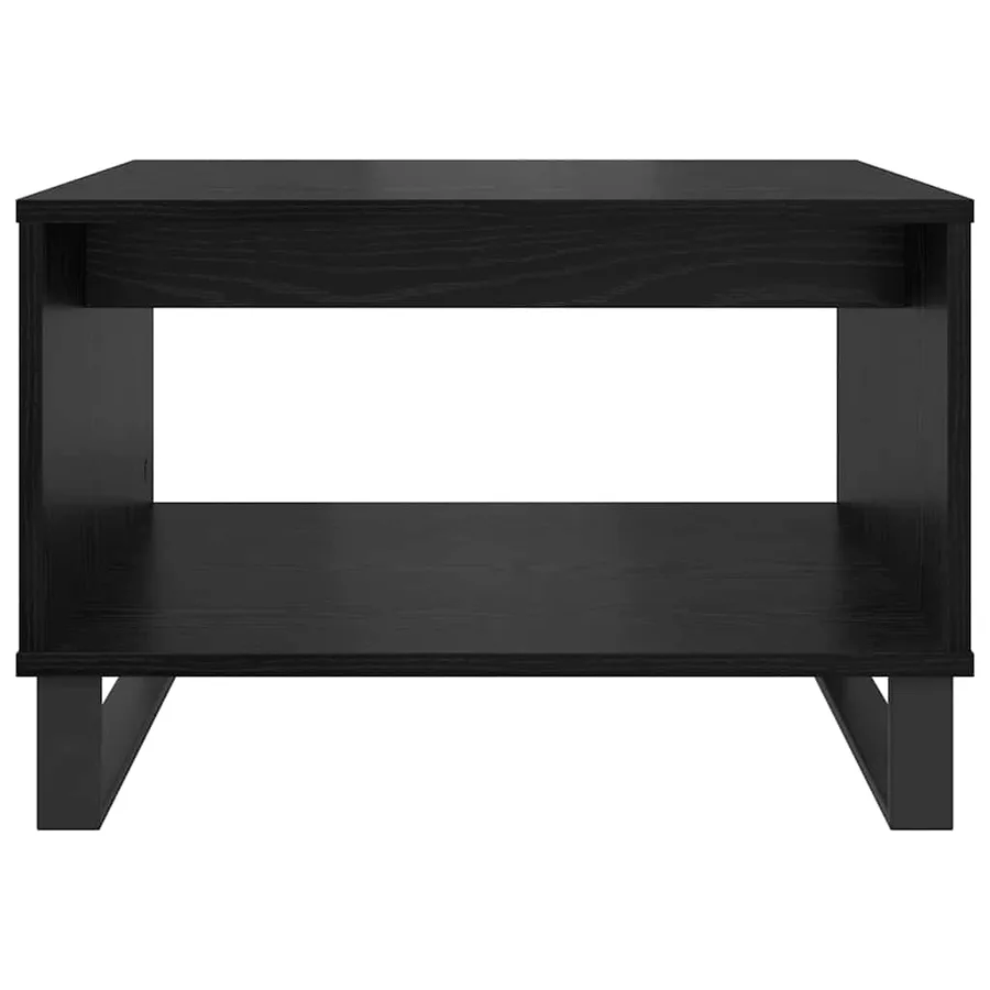 Table basse Chêne noir 60 x 50 x 40 cm Bois d'ingénierie - 5