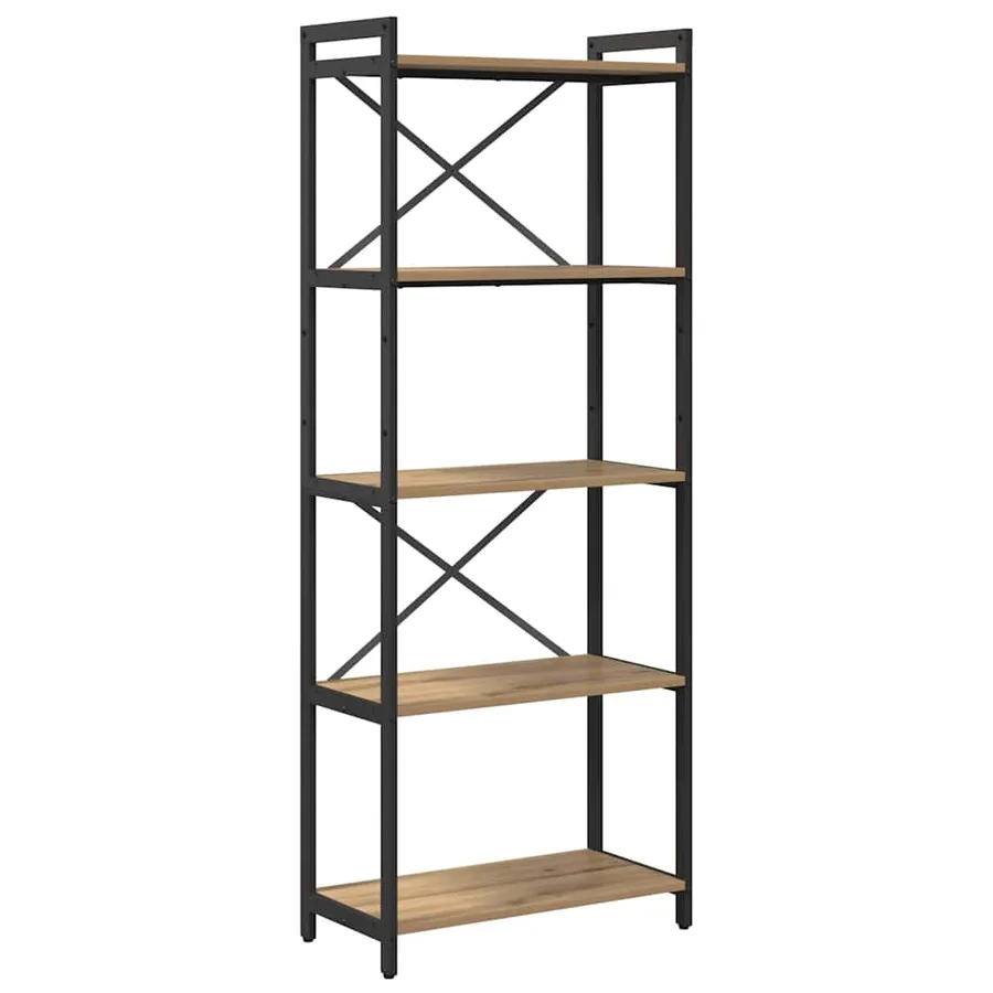 Étagère 60 x 30 x 155 cm Bois d'ingénierie Chêne artisanal - 2