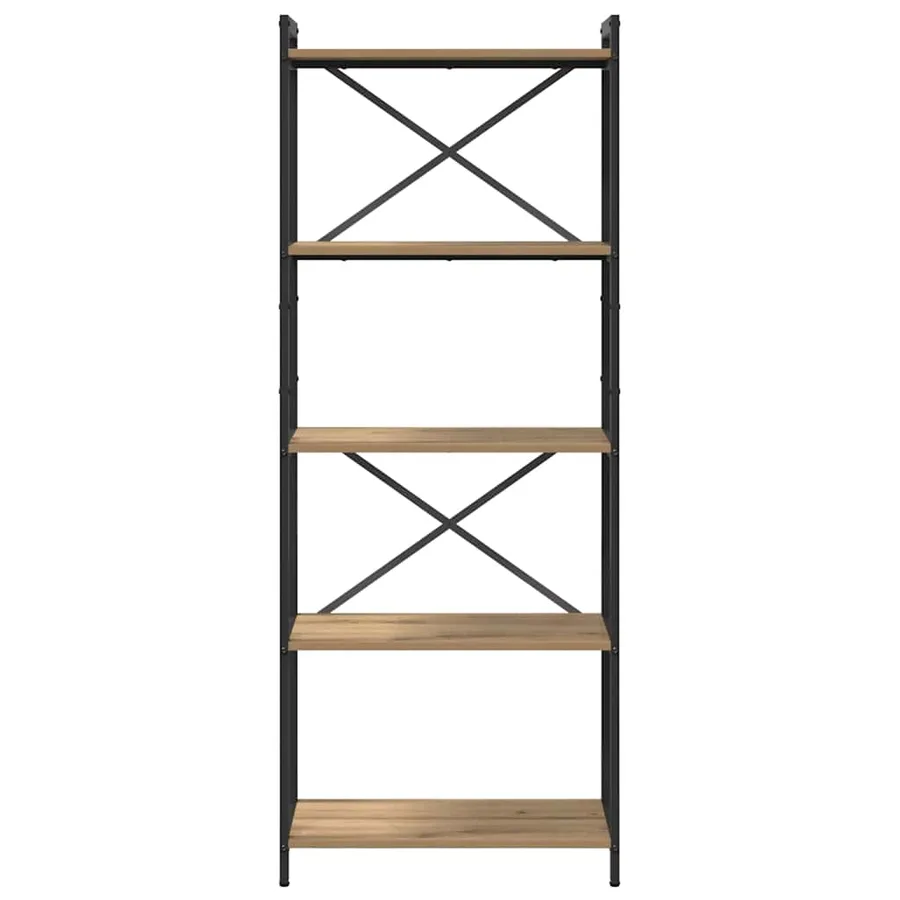 Étagère 60 x 30 x 155 cm Bois d'ingénierie Chêne artisanal - 5