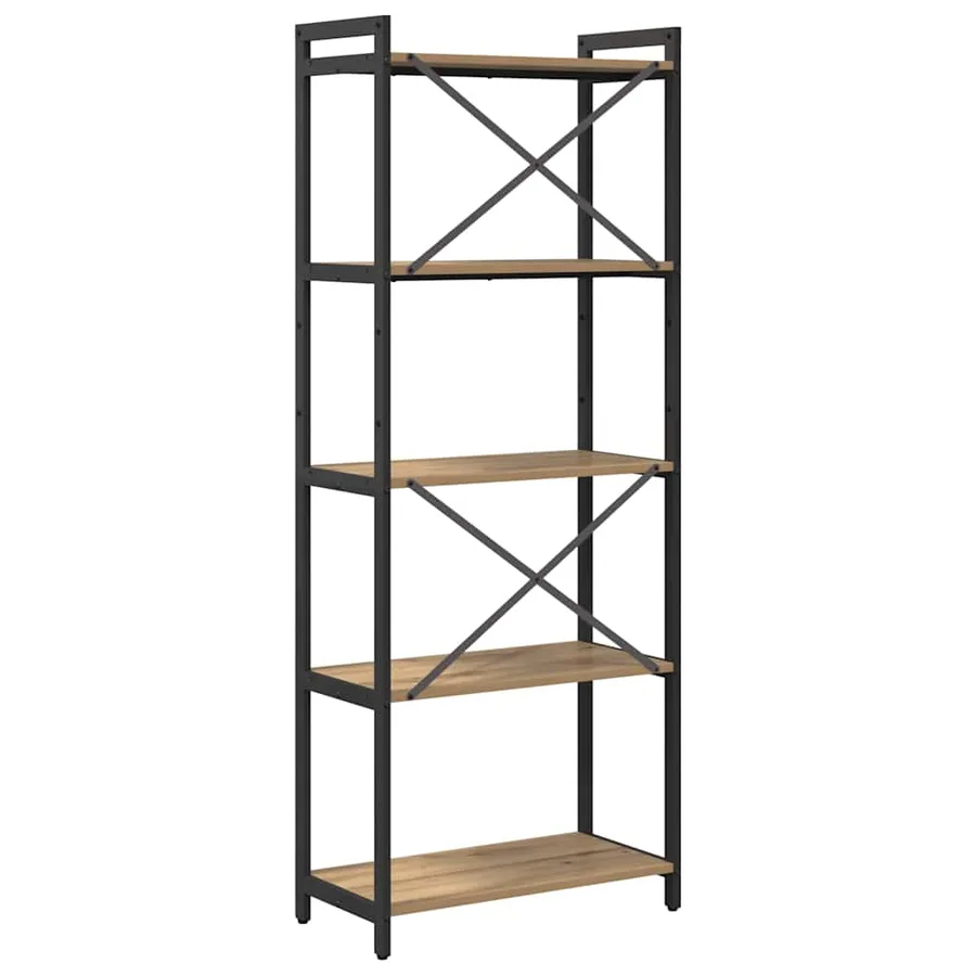 Étagère 60 x 30 x 155 cm Bois d'ingénierie Chêne artisanal - 7