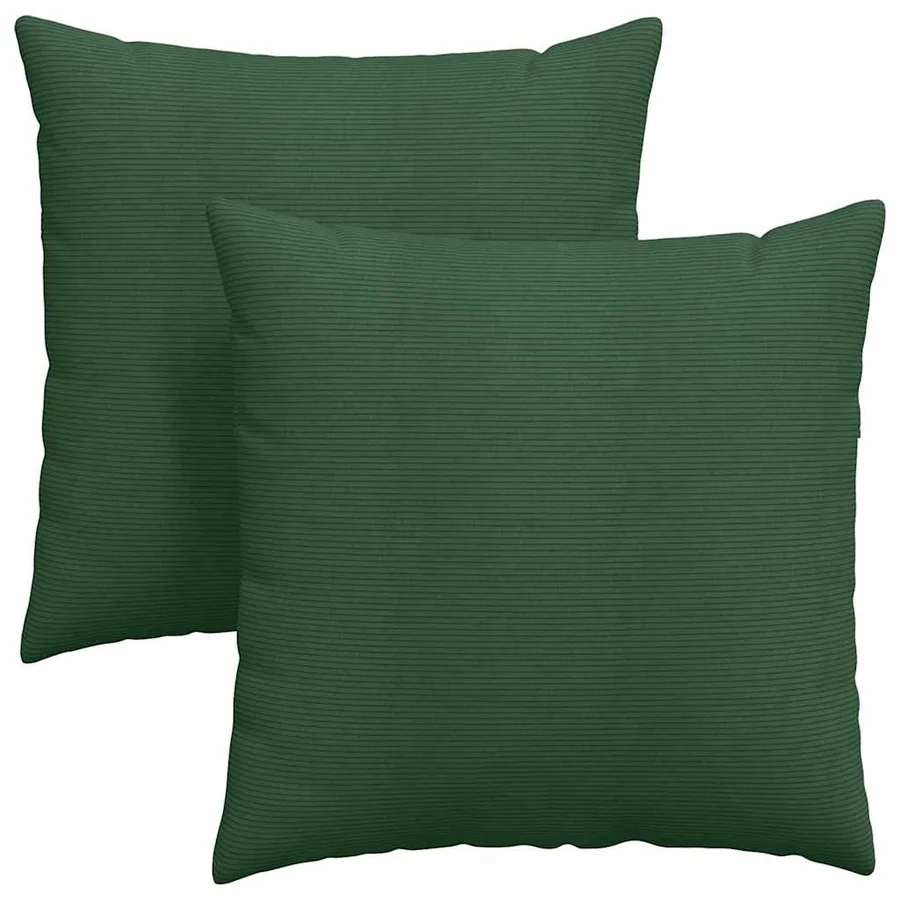 Coussins de canapé 2 pcs Vert foncé 60 x 60 cm - 2