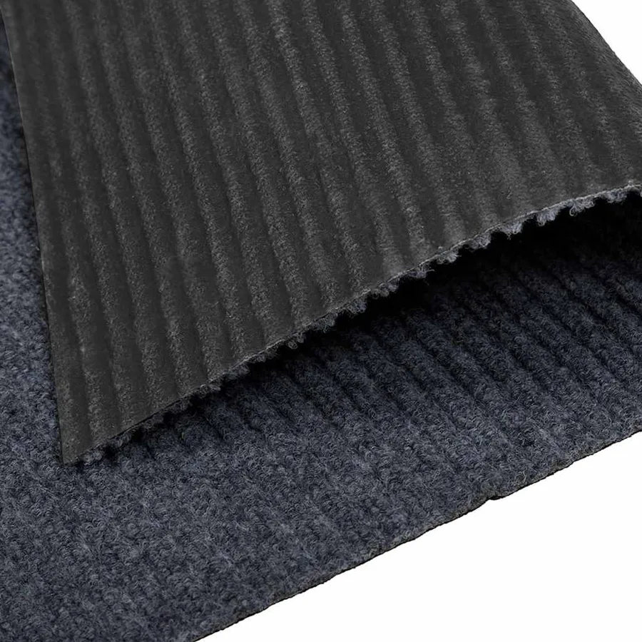 Tapis Couloir Gris 80 x 150 cm tissu - 7