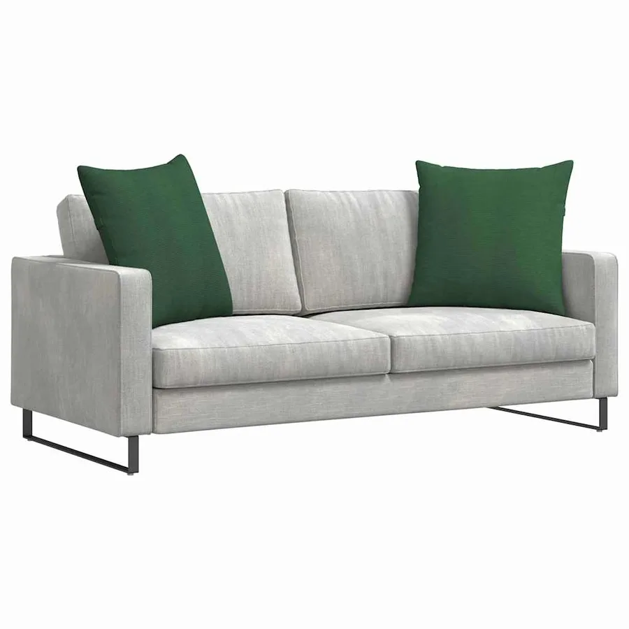 Coussins de canapé 2 pcs Vert foncé 80 x 80 cm - 3