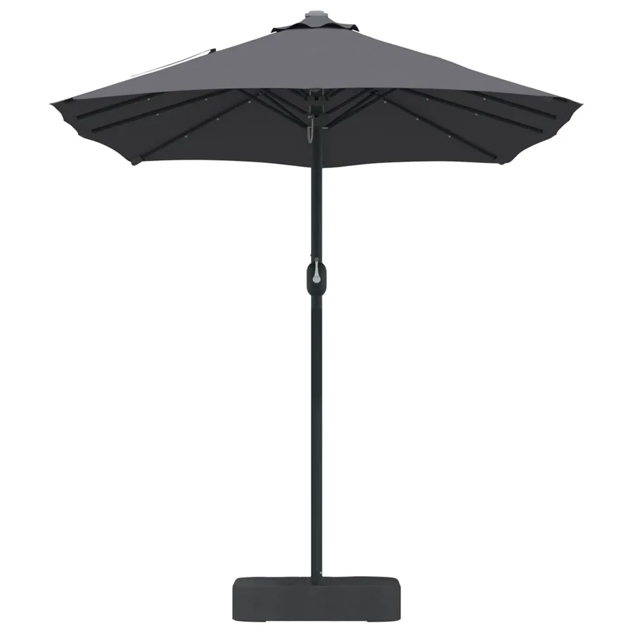 Parasol de jardin Anthracite 385 x 209 x 244 cm Polyester - 5