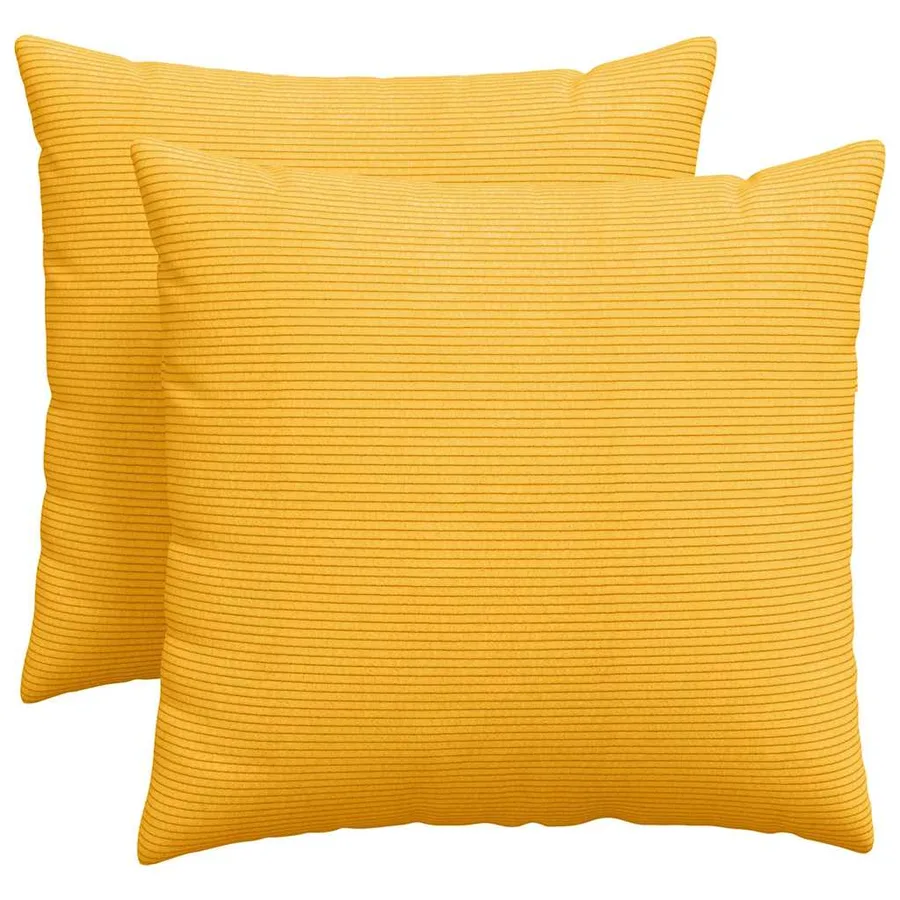 Coussins de canapé 2 pcs Jaune clair 50 x 50 cm - 2