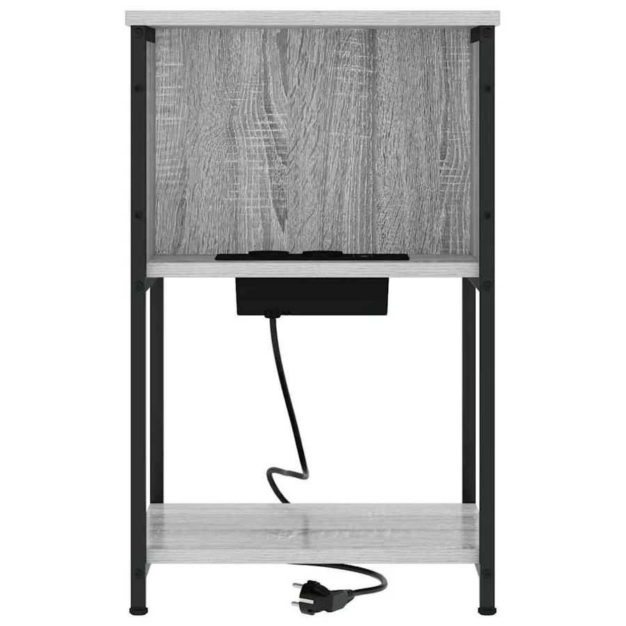 Cabinet de chevet 2 pcs Gris Sonoma 38 x 31 x 61 cm - 6