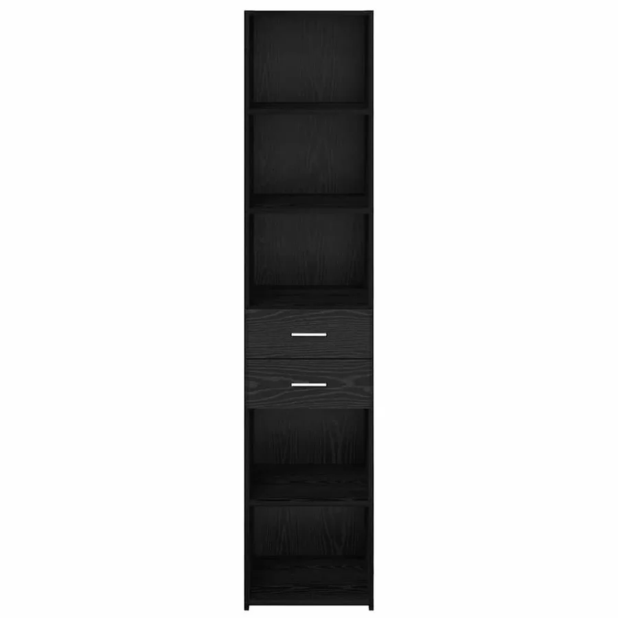 Haut Armoire Chêne noir 40 x 42,5 x 185 cm Bois d'ingénierie - 6