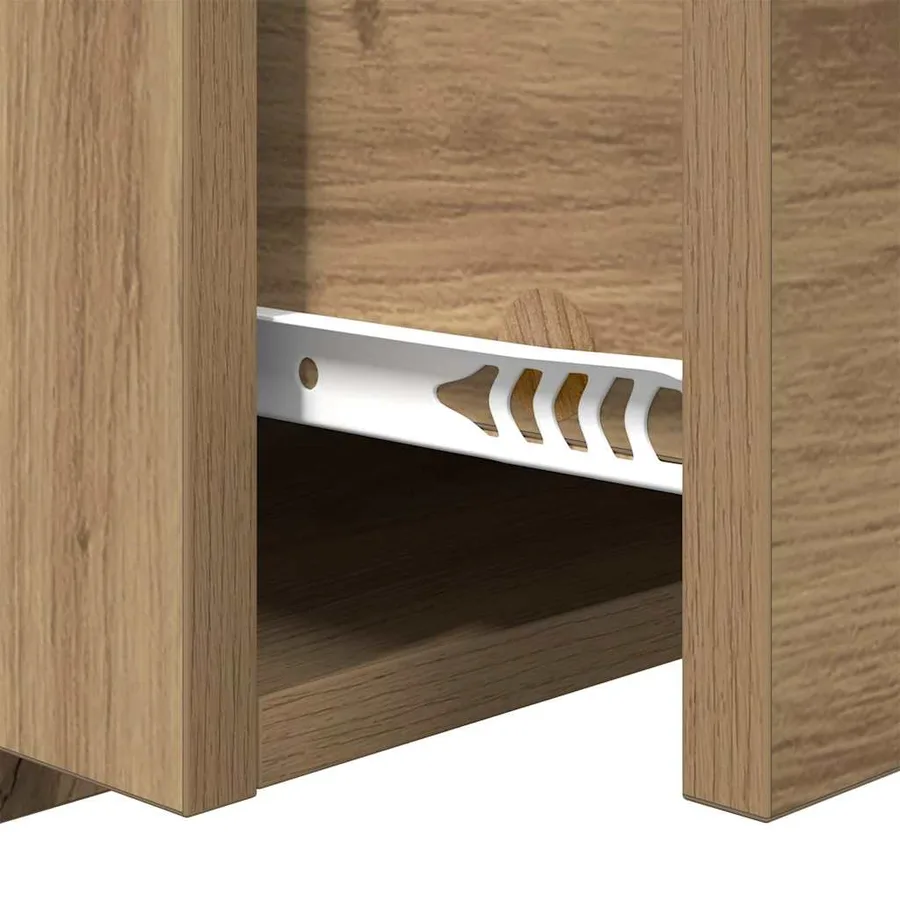 Cabinet de chevet 2 pc Chêne artisanal 50 x 32,5 x 80cm - 11