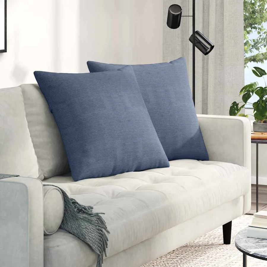 Coussins de canapé 2 pcs Bleu 60 x 60 cm