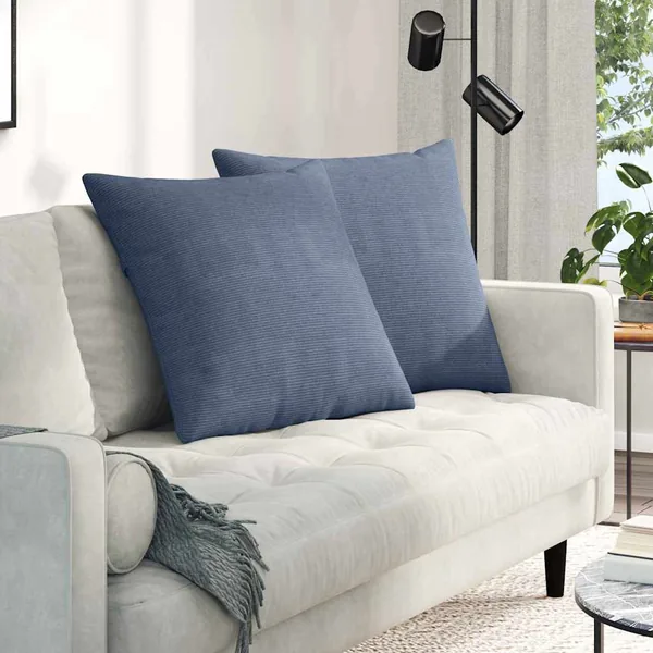Coussins de canapé 2 pcs Bleu 60 x 60 cm