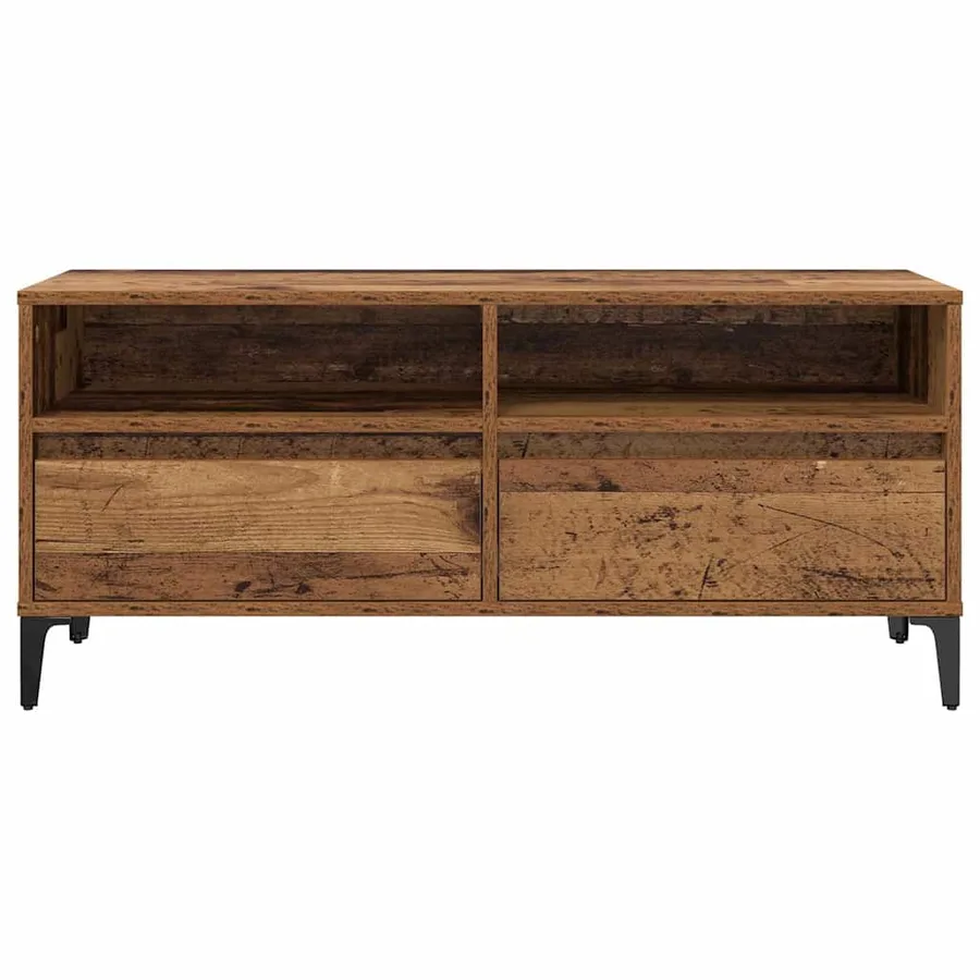 Meuble TV avec tiroir Bois Ancien 100 x 34,5 x 44,5 cm - 6