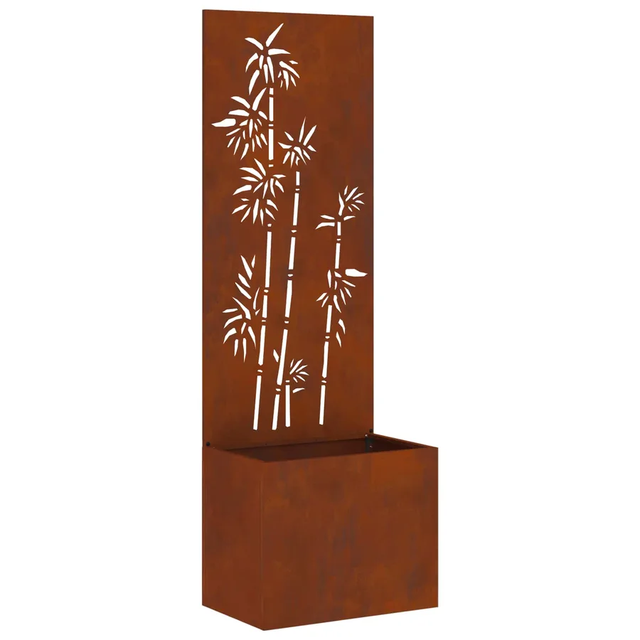 Écran de confidentialité de jardin Floral Rouillé 50 x 150 cm - 2