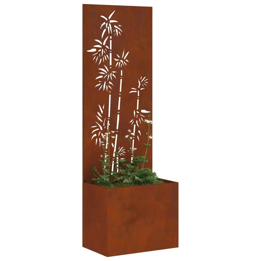 Écran de confidentialité de jardin Floral Rouillé 50 x 150 cm - 3