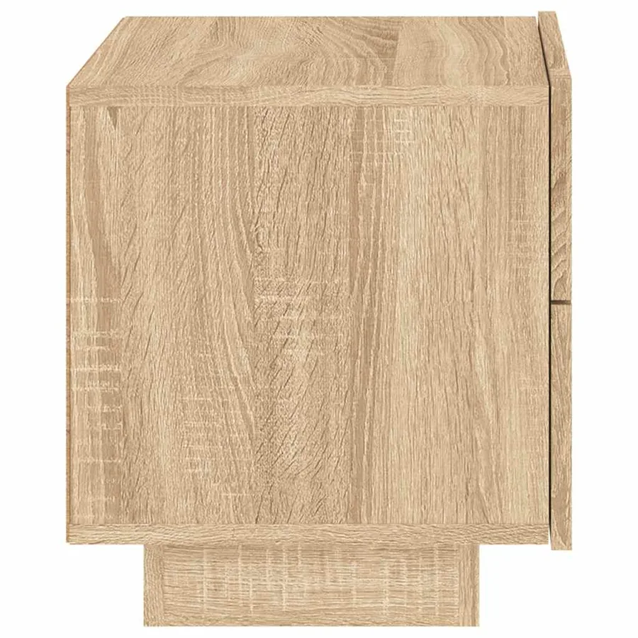Table de chevet avec lumières LED chêne sonoma 70x36x40,5 cm - 8
