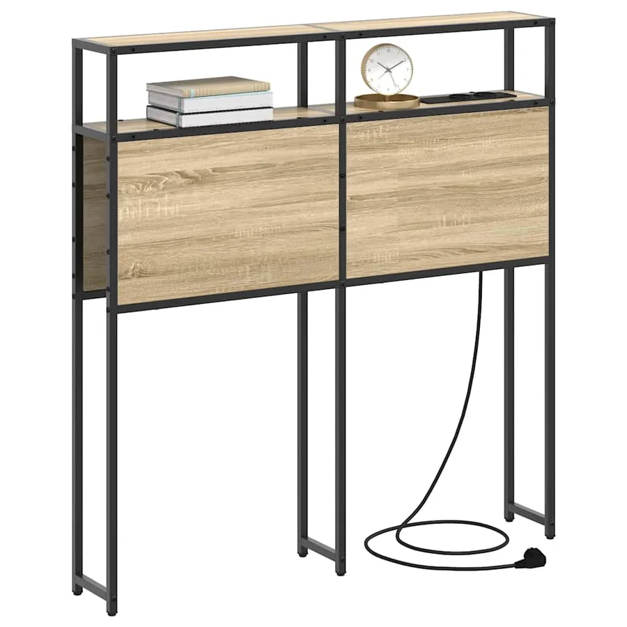 Tête de lit de rangement Chêne sonoma Bois d'ingénierie - 3