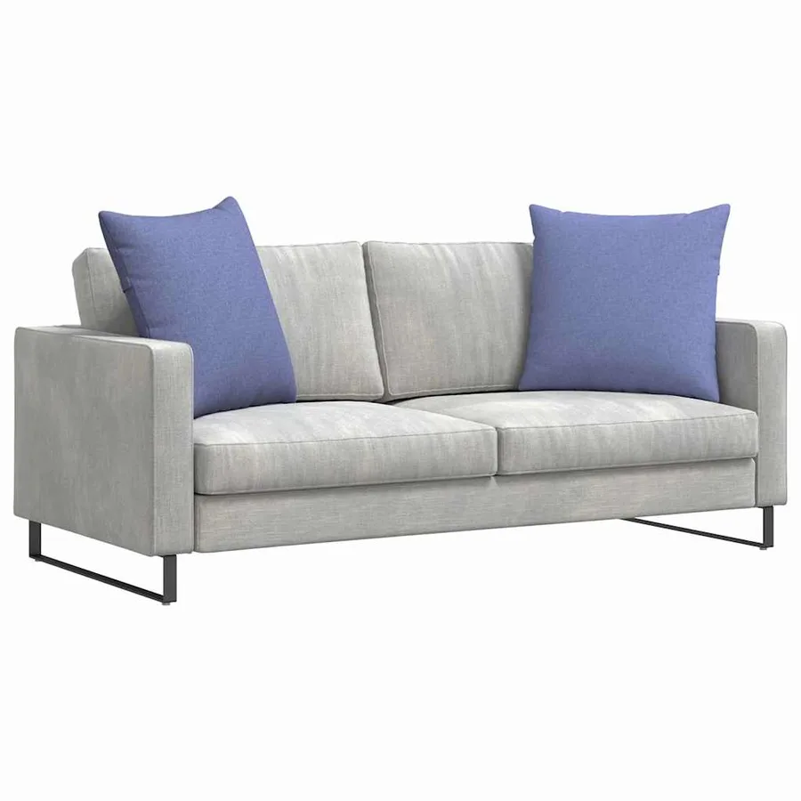 Coussins de canapé 2 pcs Bleu denim 80 x 80 cm tissu - 3