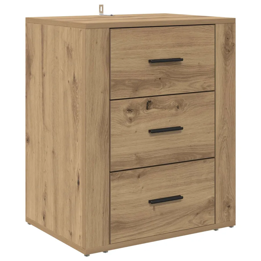 Cabinet de chevet Chêne artisanal 35 x 50 x 60 cm - 2