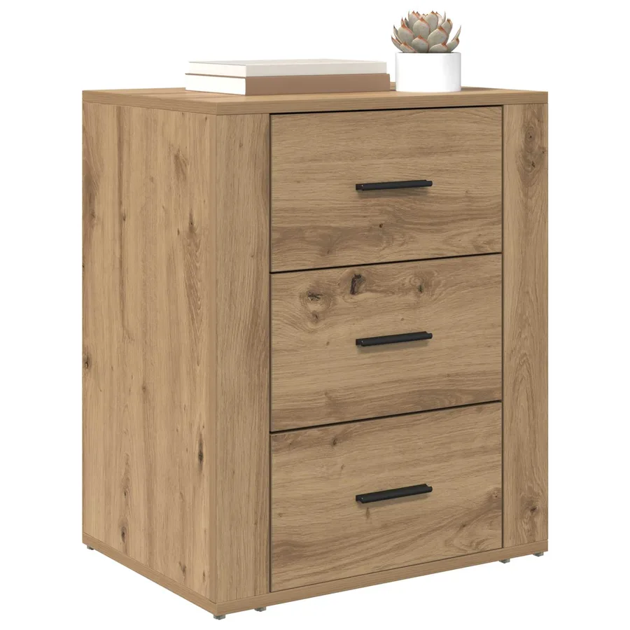 Cabinet de chevet Chêne artisanal 35 x 50 x 60 cm - 3
