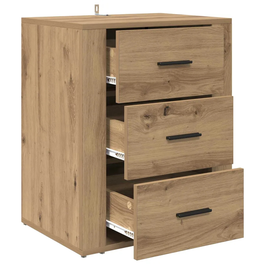 Cabinet de chevet Chêne artisanal 35 x 50 x 60 cm - 5