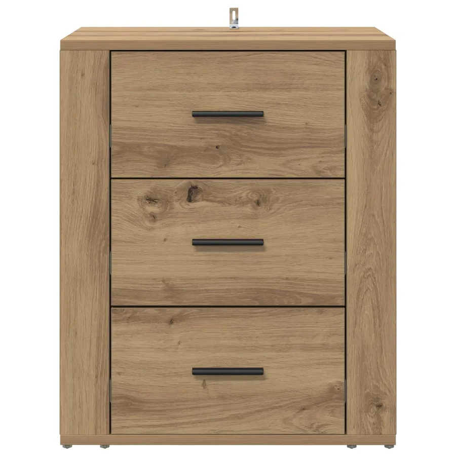 Cabinet de chevet Chêne artisanal 35 x 50 x 60 cm - 6