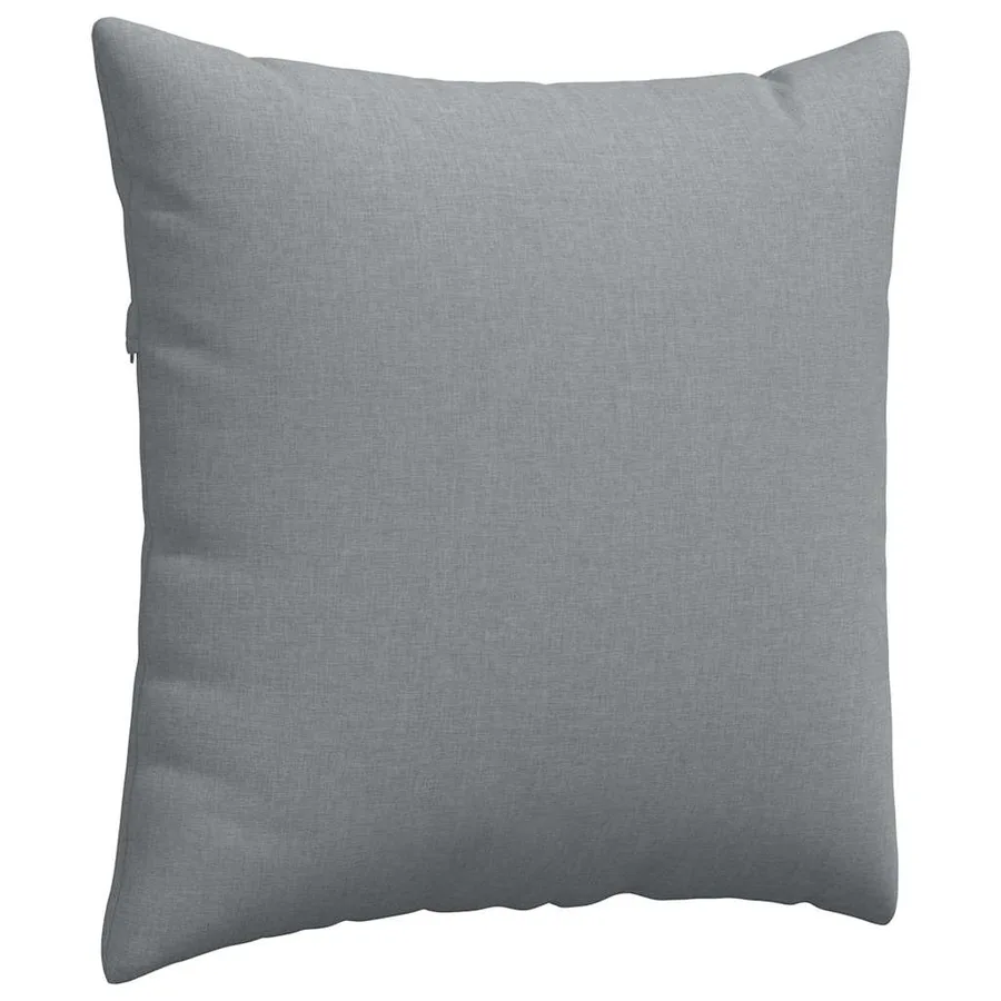 Coussins de canapé 2 pcs Gris clair 80 x 80 cm tissu - 5