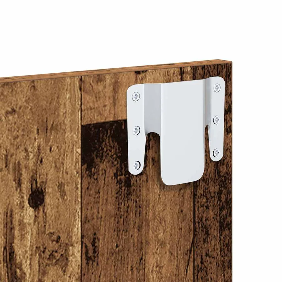 Cabinet de chevet mural 2 pcs Bois Ancien 48,5 x 32,5 x 80 cm - 10