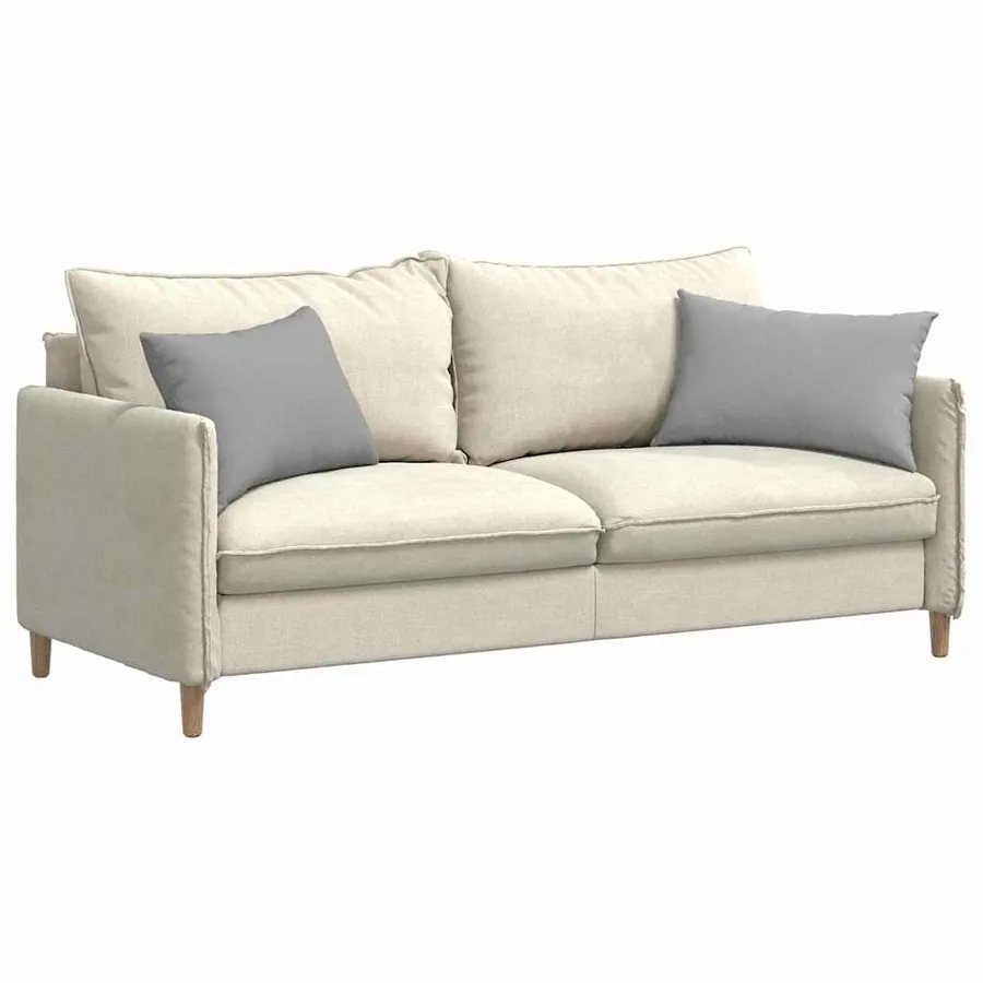 Coussins de canapé 2 pcs Gris nuage 60 x 40 cm tissu - 3