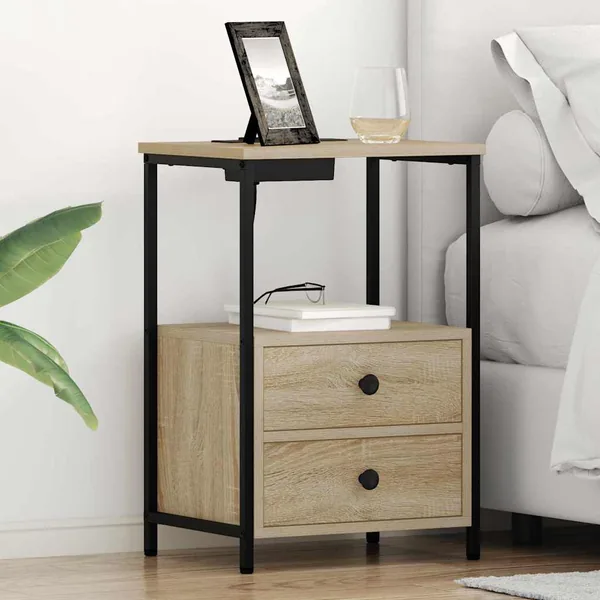 Cabinet de chevet 2 pcs Chêne Sonoma 40 x 31 x 60 cm