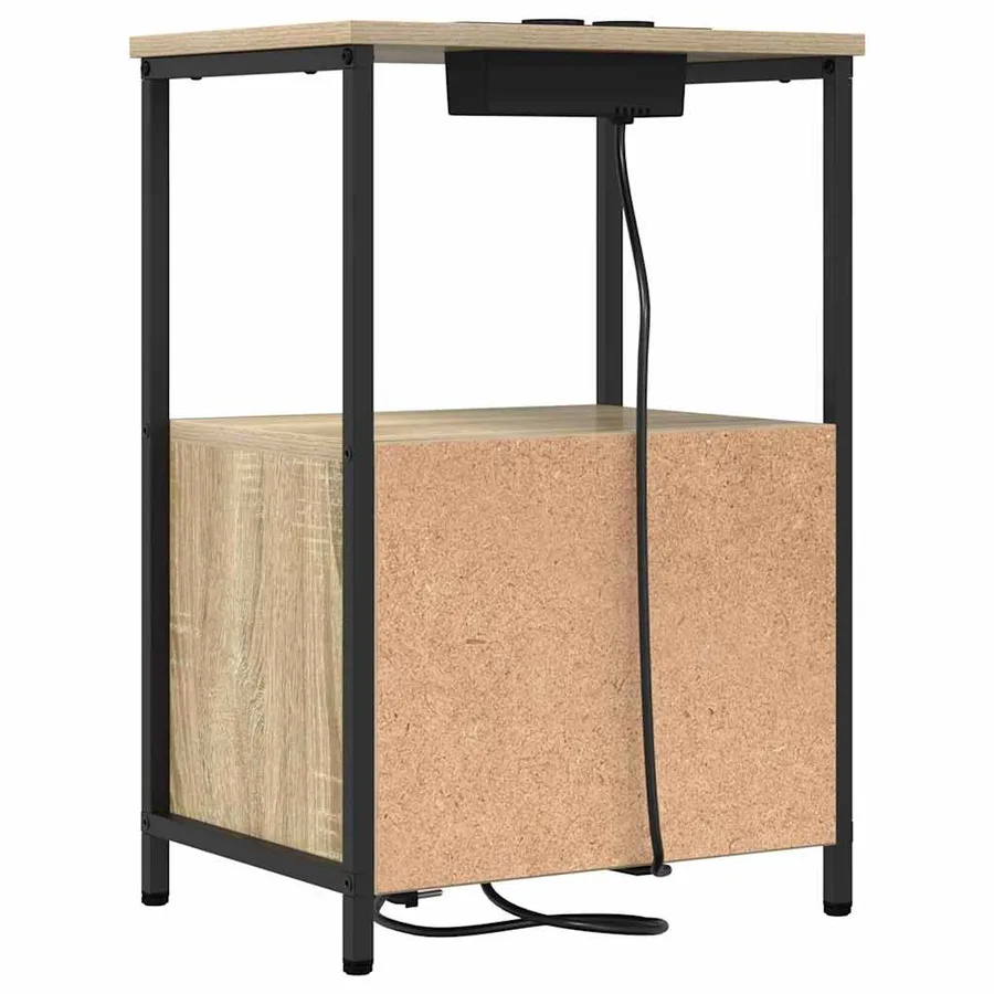 Cabinet de chevet 2 pcs Chêne Sonoma 40 x 31 x 60 cm - 9