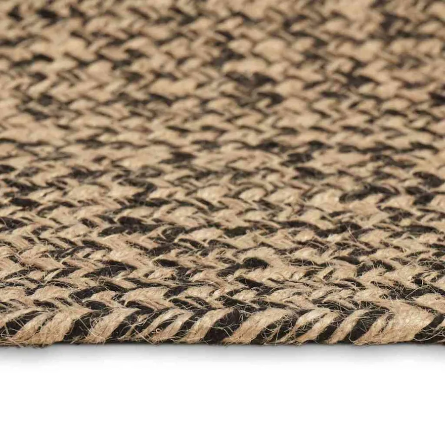 Tapis de surface Naturel et noir 80 x 200 cm Jute - 4