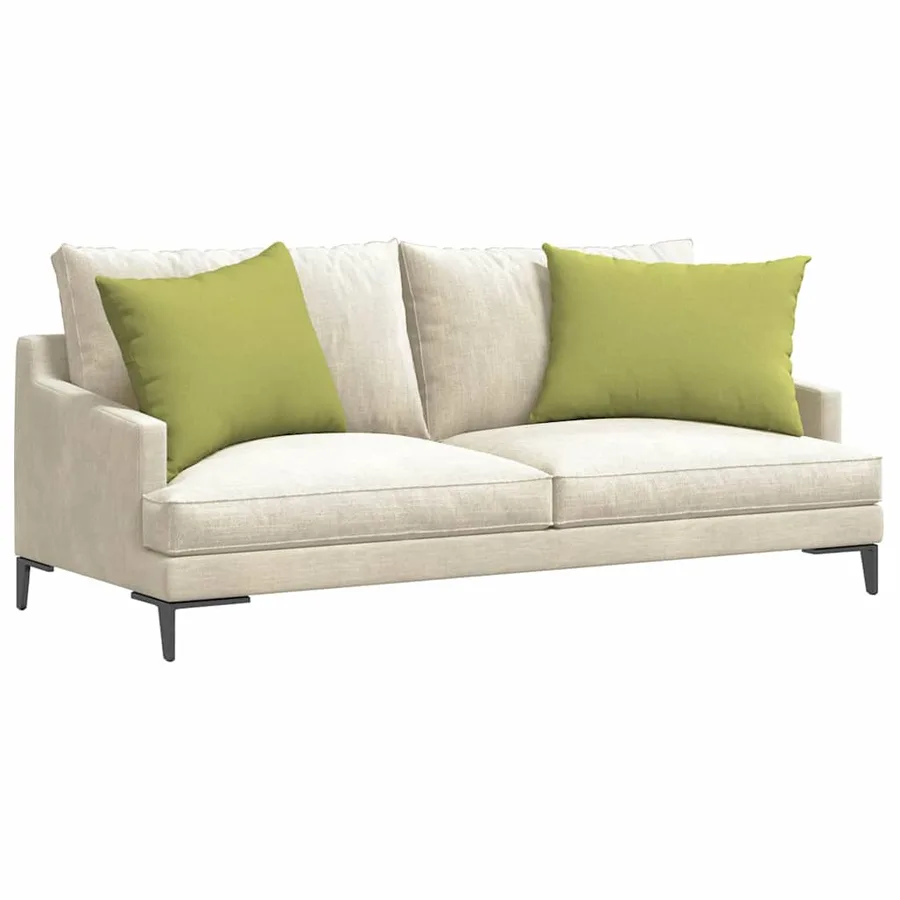 Coussins de canapé 2 pcs Vert clair 70 x 50 cm tissu - 3