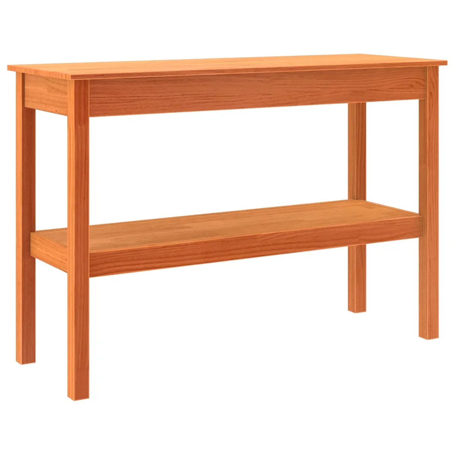 Table console Brun ciré 110 x 40 x 75 cm Pin massif - 2