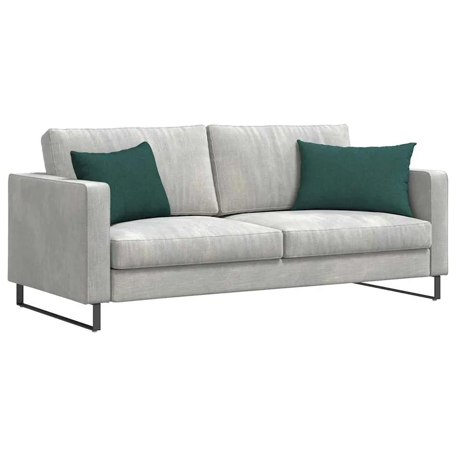 Coussins de canapé 2 pcs Vert foncé 60 x 40 cm tissu - 3