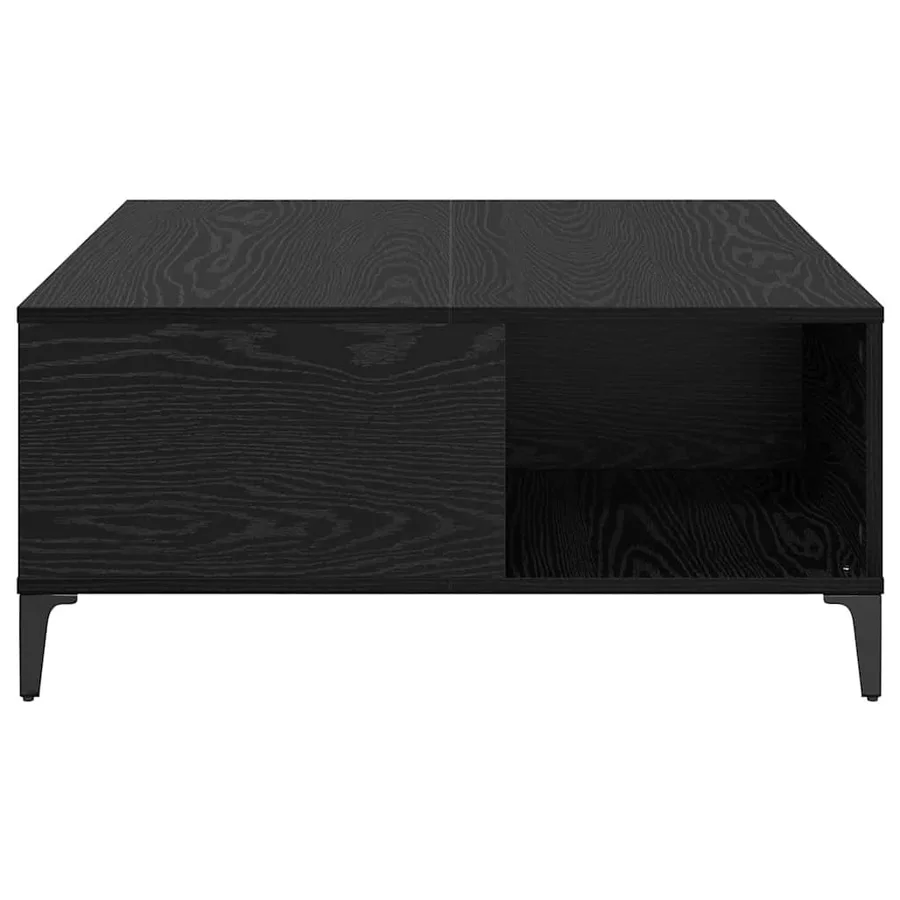 Table basse Chêne noir 80 x 80 x 36,5 cm Bois d'ingénierie - 6