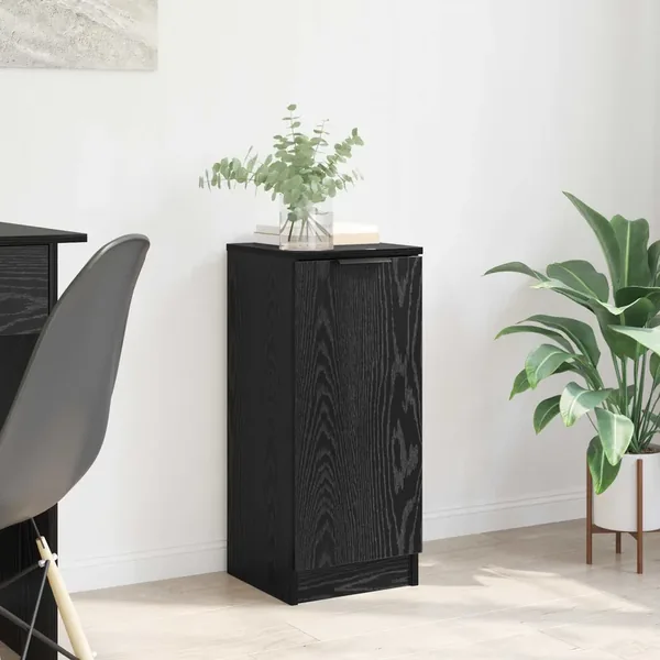 Buffet Chêne noir 30 x 30 x 70 cm Bois d'ingénierie